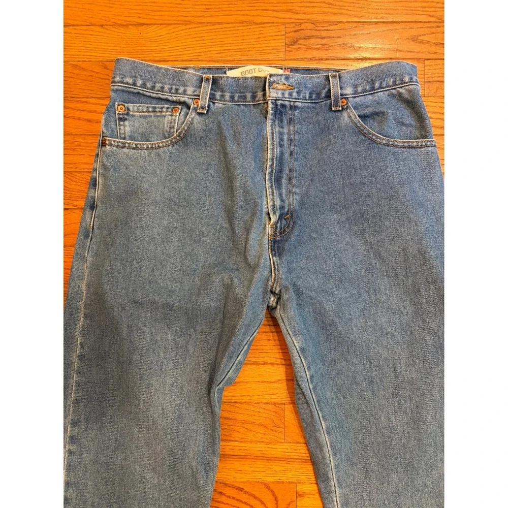Levis 517 Mens Bootcut Jeans Medium Wash Denim Blue 38x34 Red Tab Western